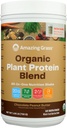 Increíble Grass Planta Orgánica Proteína Blend: Polvo de Proteína Vegan, Nueva Fórmula de Superalimentación Proteína Proteína, Afeitado Nutrición Todo-In-One con Root de remolacha, Original, 18 Servimientos (Chocolate Mantequilla de maní)