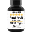 MONOHERB Acai Fruit Extract 1000 mg - 90 cápsulas vegetarianas