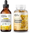 Wild &amp; Organic Echinacea Goldenseal Tincture 4 fl oz &amp; Immune Support Gummies