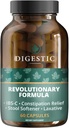 Digestic - Laxative for Constipation Relief, Stool Softener for IBS Severe and Strong Constipation 100% Natural - 60 cápsulas - Colon Cleanse, Detox Cleanse, Gas and Bloating Stomach Relief for Adults