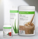 Trio Combo HERBALIFE Fórmula 1 Mezcla saludable de afeitado nutricional (Cafe Latte 780g)-Herbal Aloe Concentrate Pint (Original 473ml) - Herbal Tea Concentrate (Original 102g)