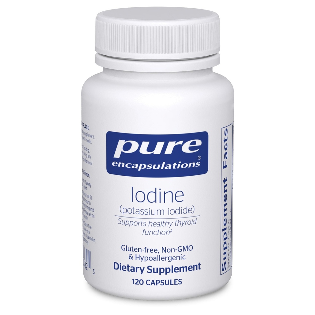 Pure Encapsulations Iodine - Supplement to Support The Thyroid & Help Maintain Healthy Cellular Metabolism - with Premium Potassium Iodide - 120 Capsules