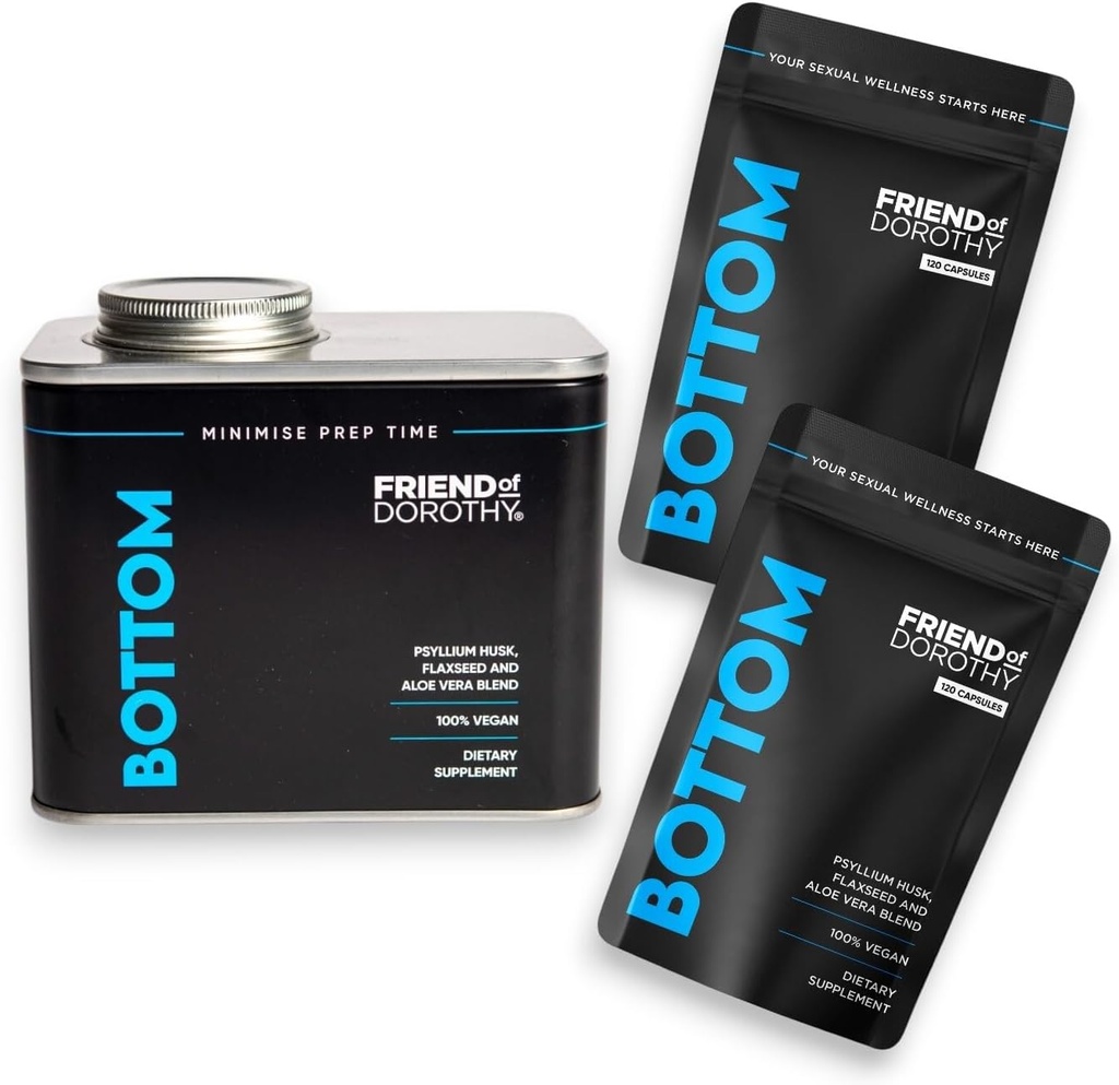 Prep-Ready Bundle – 2 × Fondo 120 Fibre Capsules (240 Total) con Refillable Pill Organiser Can – Apoya Digestive Health, Regularity, Heart &amp; Weight Management