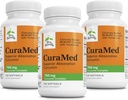 Terry Naturally CuraMed 750 mg - Antioxidant Supplement for Brain & Heart Health - Supplement with High-Potency Curcumin Complex - Kidney, Liver & Immune Health Support - 120 Softgels (Pack of 3)