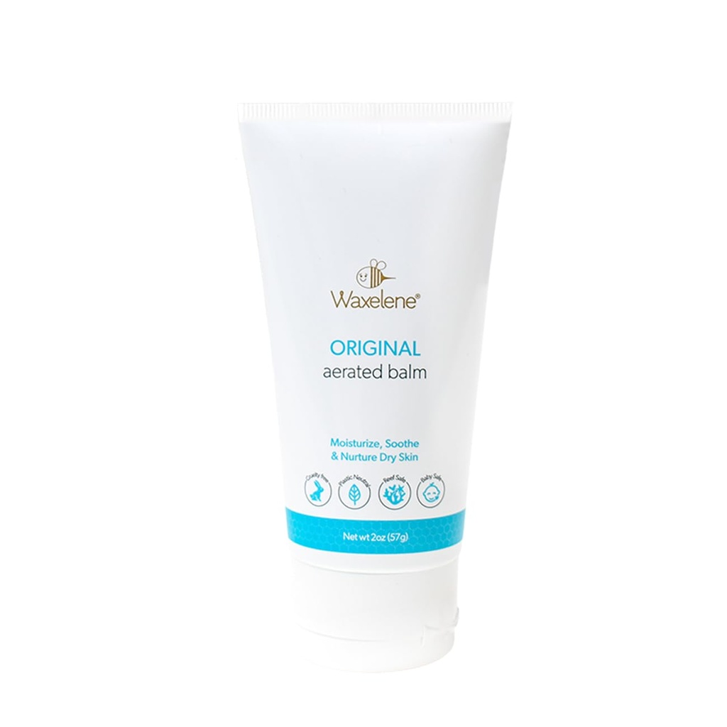 Tubo de viaje multipropósito de Waxelene, Balm orgánico Aerated the Petroleum Jelly Alternative Soothing Botanical Eczema Dry Skin Face Moisturizer