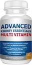 Advanced Kidney Essentials Multivitamin. Suplemento de Apoyo al Riñón para la Salud Completa del Riñón. Suplemento de salud renal con vitaminas renales 30 cápsulas