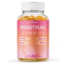Menstrual Gummies for Women May Help Support Bloating, Period Relief | Plant-Based | Cramp Bark, Magnesium, Chaste Berry | Vegan | Orange 60ct