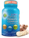 Probióticos con Enzimas Digestivas y Prebiótico para Mujeres y Hombres - Complejo multienzima multiprobiótico de 3 en-1 para la salud de Gut - Maximum Absorption Delayed-Release Capsules