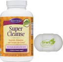 Naturaleza Secreto Super Cleanse Extra Strength Toxin Detox &amp; Gentle Elimination Total Body Cleanse, Digestive & Colon Health Support, 200 Tablets, with a Pill Case