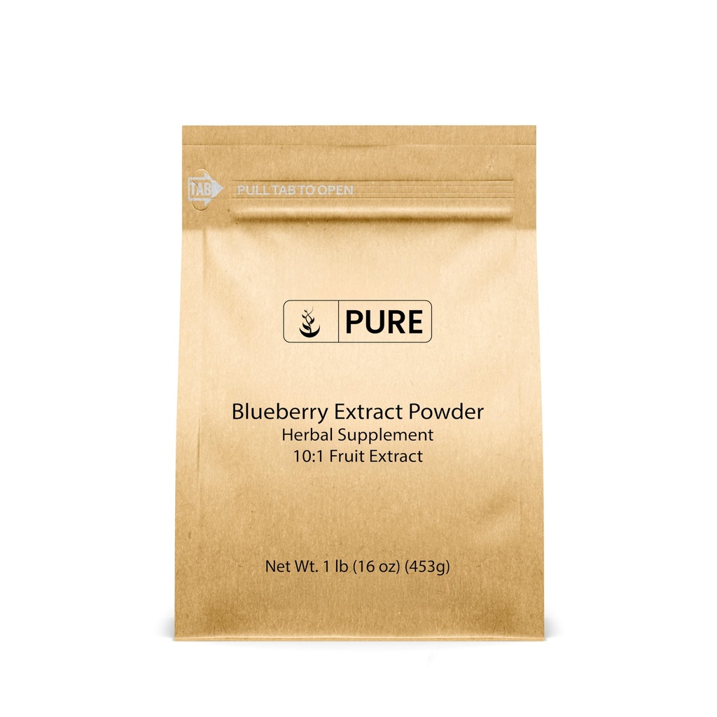 PURE ORIGINAL INGREDIENTES Blueberry Extracto Polvo (1 lb) Puro Suplemento Herbal Extracto Polvo