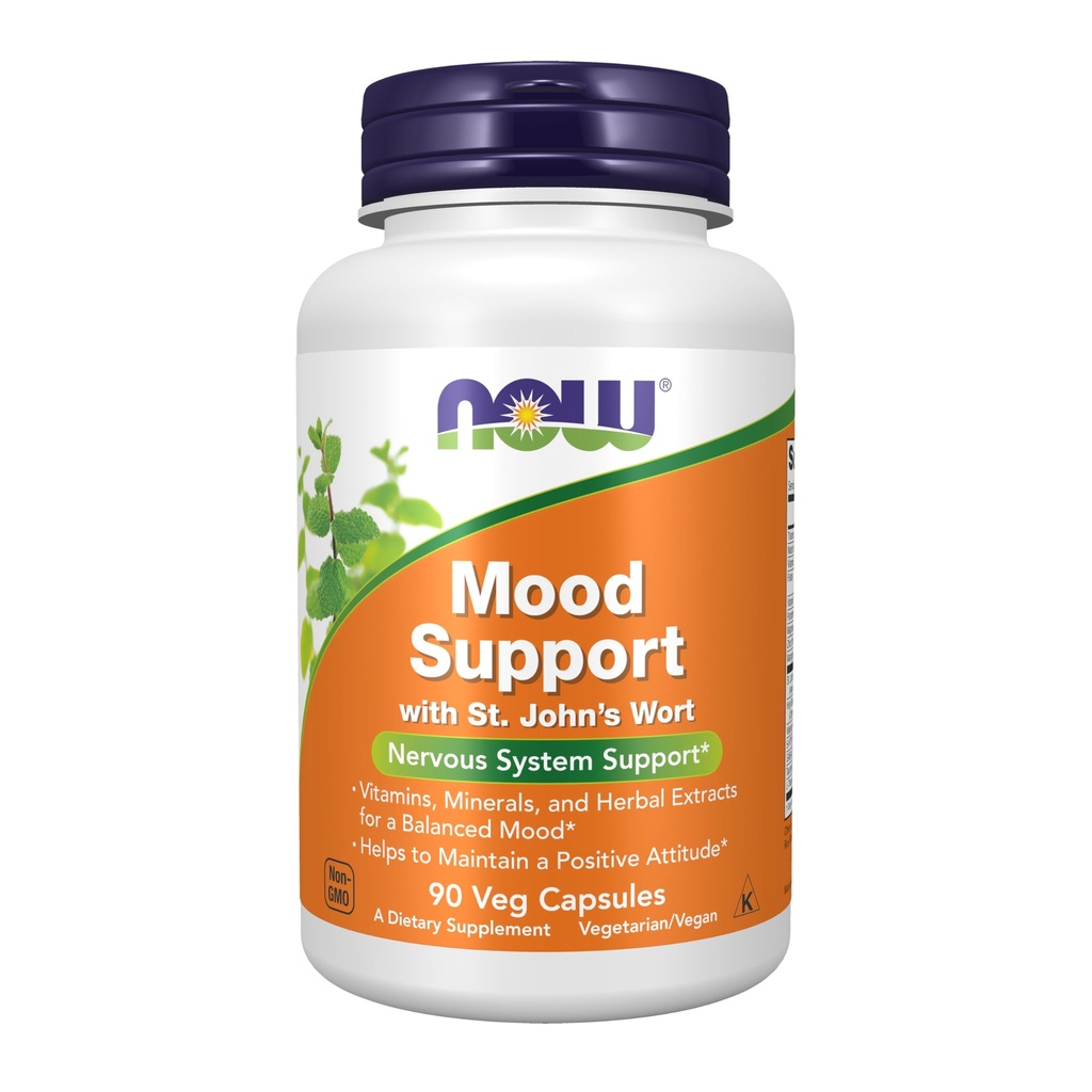 AHORA Suplementos, Mood Support with St. John's Wort, Nutrient and Herbal Extracts, 90 Veg Capsules
