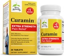Terry Naturalmente Curamin Extra Strength - Curcumin &amp; Boswellia Suplemento para la Circulación Saludable Apoyo - Suplemento Turmérico para las articulaciones de apoyo, salud muscular " Producción endorfina - 30 Tabletas
