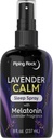 Piping Rock Melatonin Sleep Spray for Adults  8 fl oz ← Melatonin " Lavender for Pillow, Room " Body ← Nighttime Calm Mist