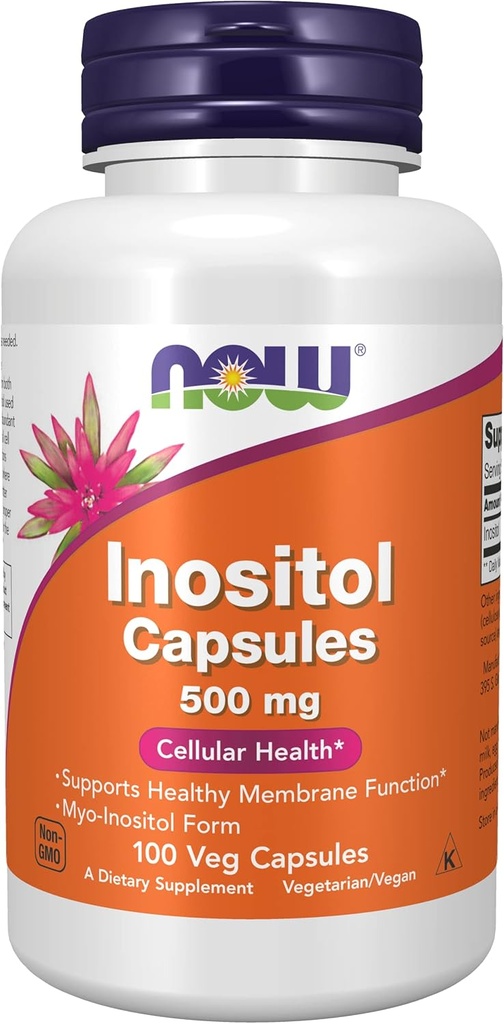 Ahora Alimentos, Inositol 500mg, 100 cápsulas