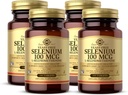Solgar Yeast-Free Selenium 100 mcg - 100 Tablets, Pack of 4 - Supports Antioxidant &amp; Immune System Health - Non-GMO, Gluten Free, Dairy Free, Kosher - 400 Total Servings
