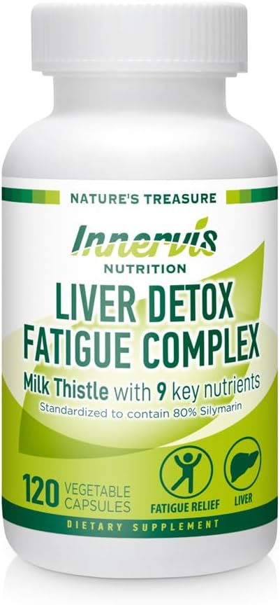 Liver Detox " Energy Support – Milk Thistle + 9 Key Ingredients, Metabolism " Liver Health, 120 Veg Capsules ← Innervis Nutrition