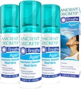 SECRETOS ANCIENTES Saline Nasal Spray - Respiración Otra vez Hipertónico Seawater Nasal Spray, Alergia &amp; Sinus Relief, Nasal Congestion Moisturizer, 3.38 Fl Oz (Pack of 3)