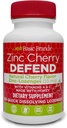 Marcas básicas – Zinc Cherry Defend - 100 Lozenges - Natural Cherry Flavor Zinc-Lozenges - Immune Boost, Cold Relief, Non-GMO, Zinc Acetate & Vitamina C - 2-Pack
