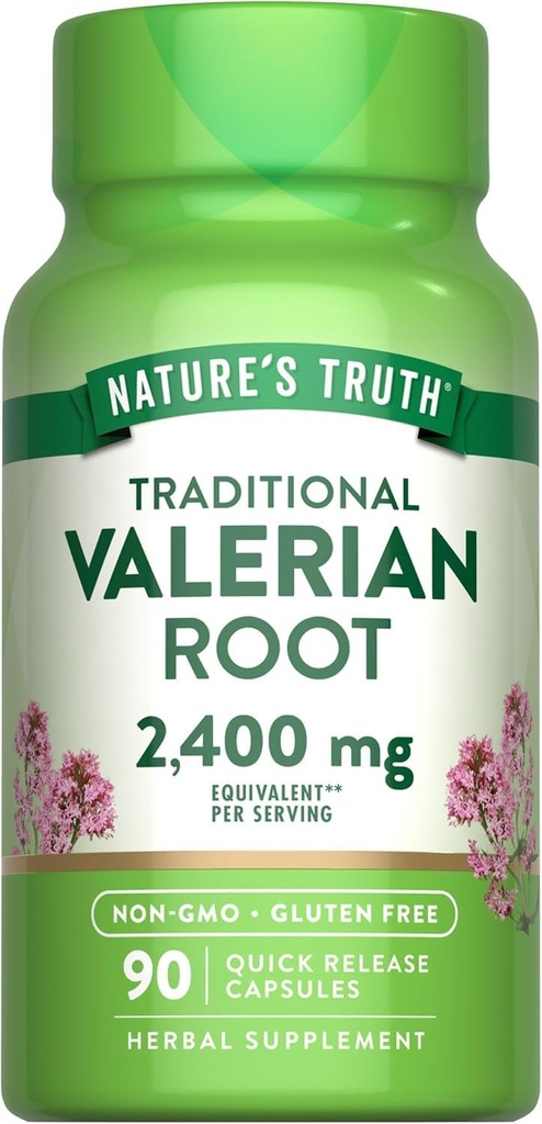 Nature's Truth Valerian Root 1200 mg Supplement 90 ea ( Pack of 3)