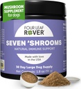 Cuatro Hojas Rover Siete Escobas - Suplemento de Mushroom Orgánico para Perros - Veterinario Formulado Extracto completo de Setas