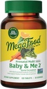 MegaFood Baby &amp; Me 2 Prenatal Multi Minis - Vitaminas Prenatales para Mujeres con Choline & Metil Folate - Gluten-Free, Vegetariano, Pre Natal Multivitamina para Mujeres – 120 Minis Tablets, 30 Serviciones