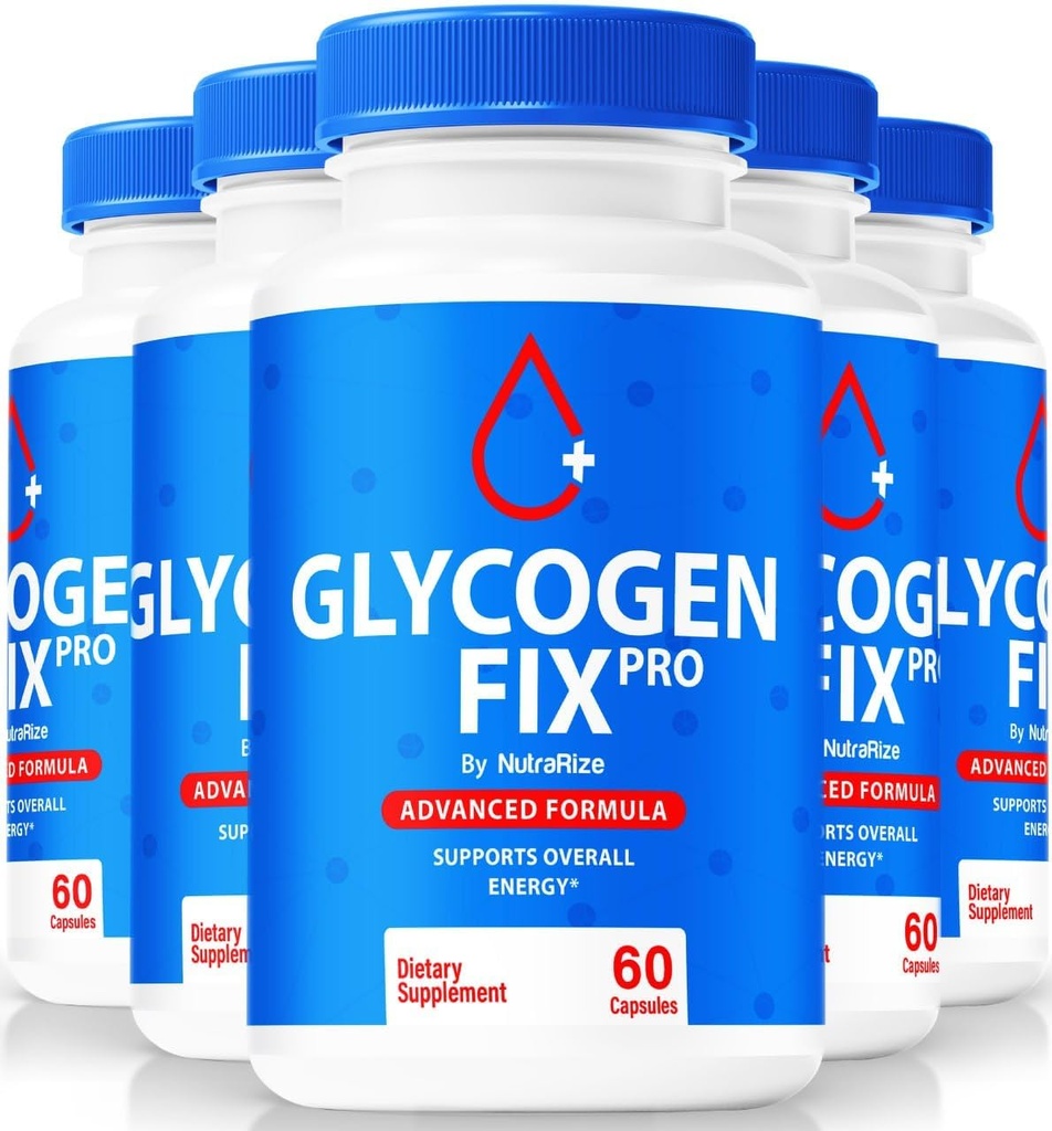 (5 Pack) Glycogen Fix Pro Capsules, All-Natural Blood Support Formula, Premium Supplement to Support Healthy Lifestyle and Maintain Stable Levels, Official GlycogenFix Pro Reviews (300 Capsules)