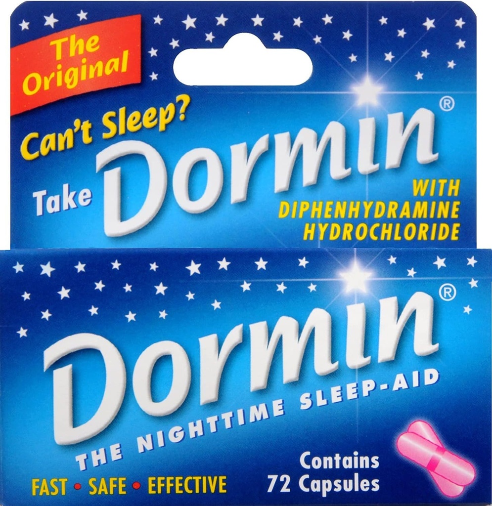 Dormin Nighttime Sleep-Aid - 72 cápsulas, Pack de 6