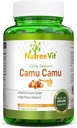 NurteeVit 100% Organic Camu Camu Capsules 500mg (60 Cuenta)
