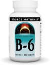 Fuente Naturals Vitamina B-6, 100 mg Apoyo al Sistema Inmunitario - 250 Tabletas