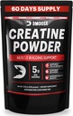 DMoose Creatine Monohydrate Powder - Creatine Powder for Muscle Gain &amp; Recovery Suplemento - 300g Por Serv (5g) 2 Scoops - 60 Servings