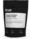 True Nutrition Grass Fed Beef Protein Powder Isolate - 29g of Paleo, Keto, Carnivore Beef Protein per Serving - Zero Carb, Fat Free, Gluten Free, Dairy Free, Soy Free - Chocolate Fudge - 1LB