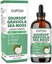 Soursop Multivitamin Liquid Drops Cell Support &amp; Regeneration, Immune Boost,Dietary Fiber and Sleep, Organic Soursop Extract-Sugar Free, Non-GMO, 100% Vegan, Gluten-Free-8 Fl Oz/240 ML