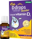 Ddrops Kids Booster 600IU 100 Drops - Daily Liquid Vitamin D for Kids. Support Strong Bones & Immune System in Children. No Preservatives, No Sugar, Non-GMO, Allergy-Friendly