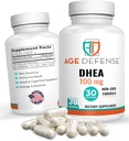 DHEA Capsules - DHEA Suplementos - Apoyo a la Energía Natural &amp; Apoyo Inmunitario - Apoyo Vitalidad, Elasticidad de la piel, &amp; Bienestar general - DHEA Suplemento para Mujeres y Hombres (100 mg)