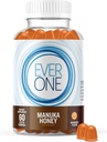 Ever One Manuka Honey New Zealand Gummies - Natural Immune Support Supplement - Vegetarian, Gelatin Free - Delicious Mandarin Flavored Immunity Gummy Vitaminas