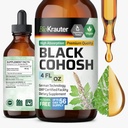 BIO KRAUTER® Perimenopause & Menopause Supplements for Women* - Pure Vegan Black Cohosh for Mood Support & Women's Wellness - Black Cohosh Supplements 4 Fl.Oz 56-Day Supply, Alcohol & Sugar Free