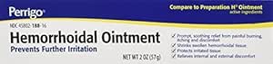 Hemorrhoidal Pain Relief Ointment Generic For Preparation H 2 oz (57g) Por Tube Pack of 3 Tubes Total 6 oz por PERRIGO PHARMACEUTICALS