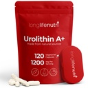 Urolithin A 1200mg - 120 Vegetarian Capsules of Pure Pomegranate-Derived Postbiotic, Third-Party Tested, GMP Certified, No Fillers, Vegan