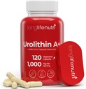 Urolithin A+ 1000mg Supplement - Advanced Formula, 120 Vegetarian Capsules, 2-Month Supply, Pomegranate Extract for Healthy Aging & Longevity, Lab Tested, Organic, Made in USA