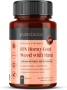 purclinica 10X Horny Goat Weed &amp; Maca Extract 6250mg x 180 Tablets (6 Meses Supply) -10 X Más Icariinas - w/5mg Black Pepper Extract for 300% increased Absorption