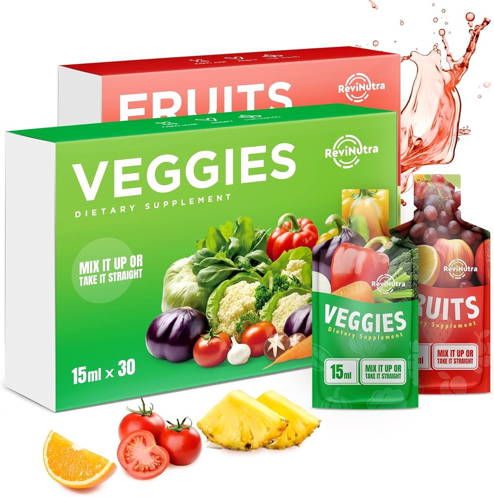 Suplemento de frutas y verduras - 60 Pouches Superfoods &amp; Super Greens para adultos &amp; niños