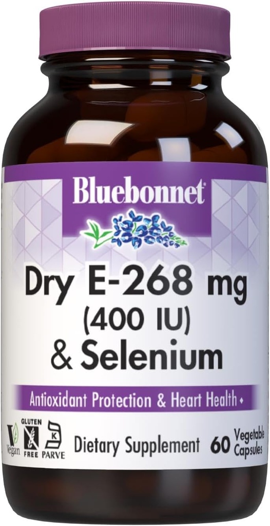 BlueBonnet Dry E-400 IU Plus Selenium Vegetarian Capsules, 60 Conde