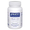 Encapsulaciones Puras Multi T/D - Suplemento Mineral Multivitamínico - para el Bienestar Diario, Cardiovascular &amp; Salud Inmunitaria* - Rico en vitaminas " Minerales - Gluten Gratis " Vegetariano - 60 cápsulas