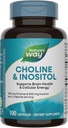 Nature's Way Choline " Inositol, Supports Brain Health & Cellular Energy*, 500 mg Choline " 500 mg Inositol por servicio de 2 cápsulas, Gluten Free, 100 cápsulas (Packaging May Vary)