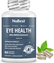 NuBest AREDS 2 Vitaminas Oculares con Beta Carrot Powder, 20mg Lutein, 4mg Zeaxanthin, Bilberry, Grape Seed, BioPerine, B-Complex, Multivitamínico para la Salud Ocular  1 Mes