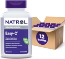 Natrol Easy-C Soporta Salud Inmune con Vitamina C y Bioflavonoides, Bios Vegi Capsules, 500 mg, 120 Conde (Pack of 12)