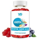 VITA GLOBE Biotin Gummies 5,000 mcg – Extra Strength Hair, Skin & Nails Support – Mixed Berry Flavor, Vegan, Non-GMO Gummy Vitaminas para Hombres Mujer – 40 Conde (Pack of 1)