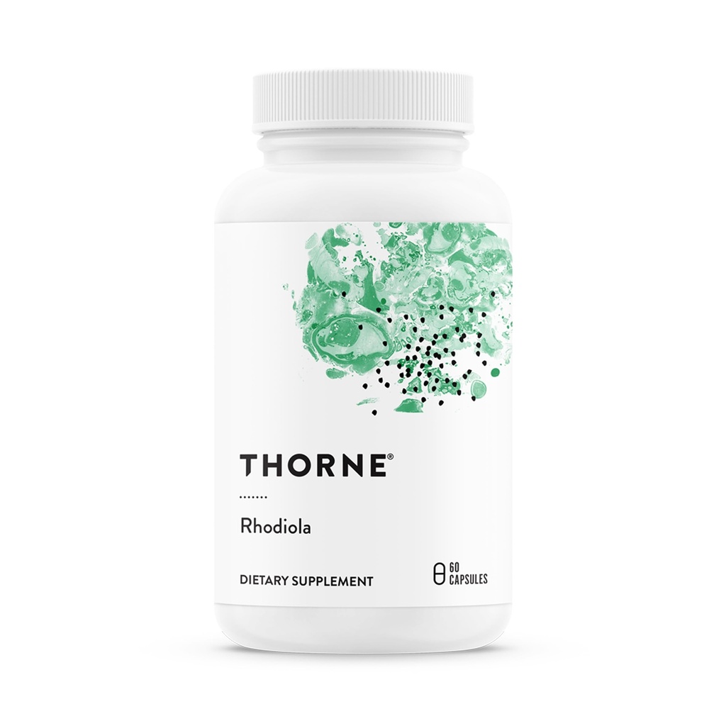 THORNE - Rhodiola - Suplemento botánico para el alivio de la tensión - mejora el sueño y el foco mental* - 60 cápsulas