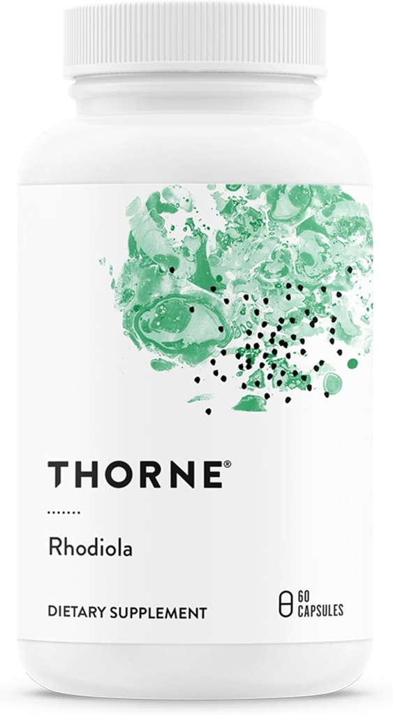 THORNE - Rhodiola - Suplemento botánico para el alivio de la tensión - mejora el sueño y el foco mental* - 60 cápsulas