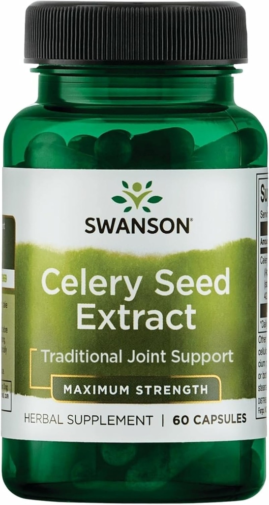 Swanson Superior Herbs- Celery Seed Extract - Maximum Strength - 150 mg 60 Capsules